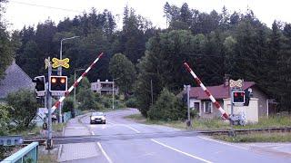 Železniční přejezd Ústí nad Orlicí-Na Tiché Orlici CZ - 27.6.2024  Czech railroad crossing