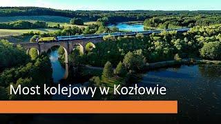 Most kolejowy w Kozłowie 4K