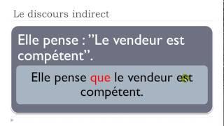 Learn French # The indirect speech