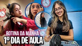 ROTINA DA MANHÃ DO MEU PRIMEIRO DIA DE AULA 2023  MILA FLORENCIO