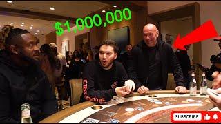 Adin Ross & Dana White High Stakes Gambling *$1000000*