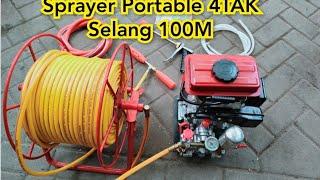 Sprayer Portable  Jet Cleaner Selang 100M Bensin Murni  Toko Dos Ni Roha