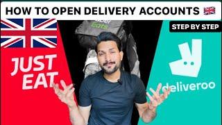 How to Open Delivery Accounts in UK   Uber Eat  Just Eat  Deliveroo  Step by Step  Saim Ali