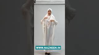 Nazneen ready to wear instant #white #jilbab #khimer #naqab #hijab for #hajj & #umrah