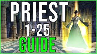 DEATH AND VOID Beginner Priest 1-25 Leveling Guide SoD WoW