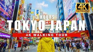 Tokyo Japan 4K Walking Tour  Walk the Streets of Japan Day & Night  4K HDR  60fps