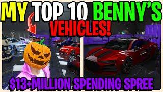 Buying And Ranking My Top 10 Bennys Vehicles In GTA 5 Online Spending Spree