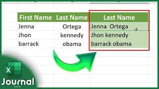 How to Combine First and Last Name in Excel 2024