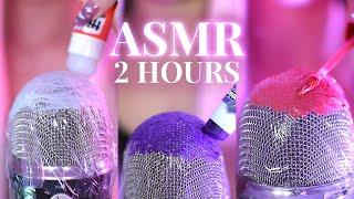 ASMR 2 Hours Glue Stick And Makeup On Mic Sticky BRAIN MELTING Triggers No Talking