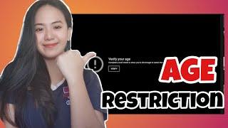 PAANO BA TANGGALIN ANG AGE RESTRICTION SA ATING YOUTUBE VIDEOS? SUPER DALI