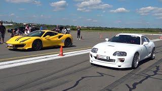 Modified Cars Drag Racing - 488 Pista vs Supra vs SVJ vs M5 F90 vs 1180HP RS6 Sedan vs GT63 AMG