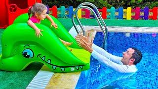 Swimming in the Kids Pool  Song for Kids and Funny Stories