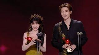 Tian Xiwei and Zhang Linghe won 2023 Youth Leap Actor Award IQIYI Scream Night #田曦薇 #张凌赫