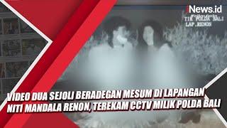 Video dua sejoli beradegan mesum di Lapangan Niti Mandala Renon terekam CCTV milik Polda Bali