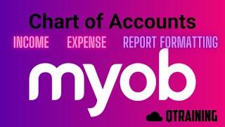 MYOB  Set up New Income and Expense Accounts & Formatting