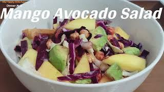 Mango Salad  Chickpea Salad  Air Fryer  Vegan @MJtastykitchen