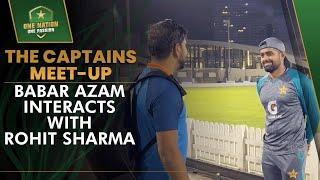 The Captains Meet-up Babar Azam Interacts with Rohit Sharma  #AsiaCup2022  PCB  MA2L