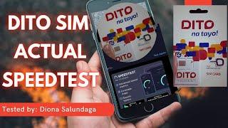 DITO SIMACTUAL SPEEDTEST #DitoDiona Salundaga