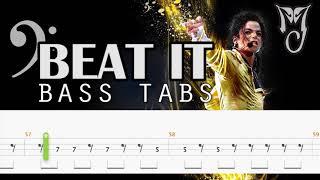 Michael Jackson - Beat It Official Bass Tabs with PDF