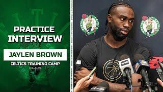 Jaylen Brown WANTS to Play in Preseason Games in Abu Dhabi  Celtics Practice