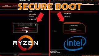 How to Enable Secure Boot on Gigabyte Motherboards - AMD and Intel  Convert MBR to GPT Windows 11