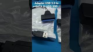 Adapter USB 3.0 to SATA III HDD SSD 2.5 Cable 22-pin Data Power. #shorts #adapter #hdd #ssd