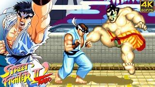 Street Fighter II Turbo Hyper Fighting - Ryu Arcade  1992 4K 60FPS