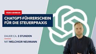 ChatGPT Führerschein für die Steuerpraxis