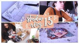 Studio Vlog 15  lots of packaging art book restock & crochet
