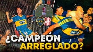 Boca campeón Apertura 1992  La visita de la barra en medio de la final con San Martin T