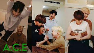 A.C.E having too much fun in their hotel room  chaotic moments compilation