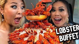 LOBSTER BUFFET AT CAFE SIERRA IN LOS ANGELES $150PERSON ft. @LovelyMimi  #RainaisCrazy