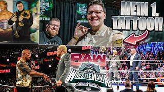 LIVE BEI RAW AFTER MANIA MEIN ERSTES TATTOO & ROCKY TREPPEN  WRESTLEMANIA 40 VLOG TAG 5