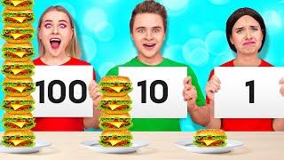 24 HOUR FOOD CHALLENGE #2  How to Sneak Food by 123 GO SCHOOL