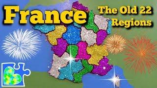 FRANCE MAP BEFORE 2016  22 Regions of Old France  World Geography for Kids