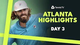 Opelka Continues Comeback Mannarino Faces Bellucci On Rainy Day  Atlanta 2024 Highlights Day 3