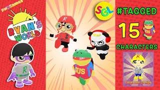 Ryan Tags GUS 15x  Dark Titan & other Characters TAG With RYAN  Ryan ToysReview Game App