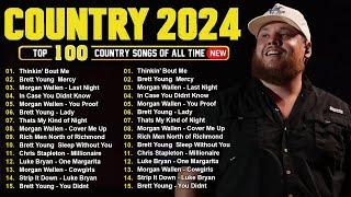 ​​Country Music Playlist 2024  Luke Combs Morgan Wallen Brett Young Kane Brown Jason Aldean