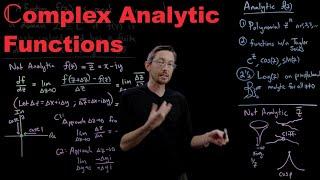 Complex Analysis L06 Analytic Functions and Cauchy-Riemann Conditions