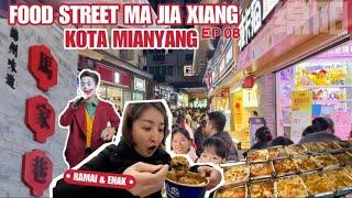 PASAR MAKANAN MA JIA XIANG  FOOD STREET TERKENAL KOTA MIANYANG