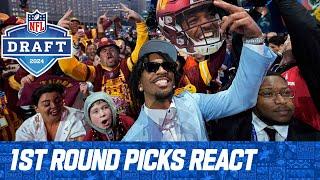 First Round Picks React to Being Drafted  2024 NFL Draft