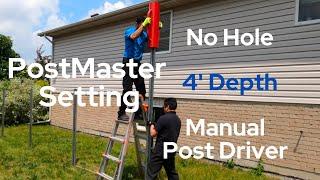 Postmaster Post Setting Post Driver No Dig No Concrete How To Set up PostMaster Metal Fence Post