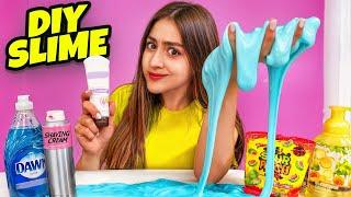 Making SLIME using ONLY household ingredients