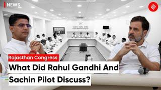 Rajasthan Crisis With Sachin Pilot On His Side Rahul Gandhi Interacts With Congress Leaders