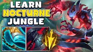 How to Play Nocturne Jungle & CARRY + Best BuildRunes  Nocturne Guide Season 13 League of Legends