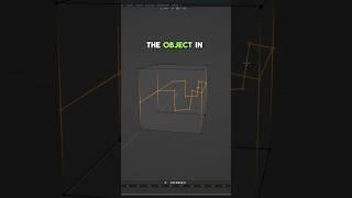 Cut through the object in #Blender #blender3d #blendertips