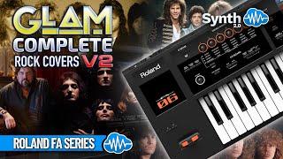 GLAM COMPLETE ROCK COVERS  ROLAND FA SERIES  SOUND LIBRARY