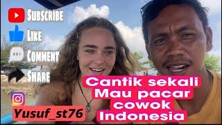 Cewek bule cantik mau pacar orang Indonesia #bali #bule #dawavessurf #anakpandai