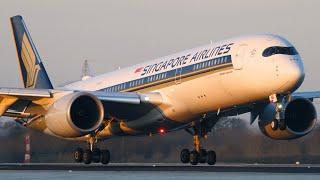 15 INCREDIBLY SMOOTH Aircraft Landings- A380747777A330787A350-