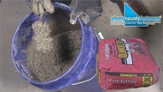 How To Mix Fast-Setting Concrete  DIY